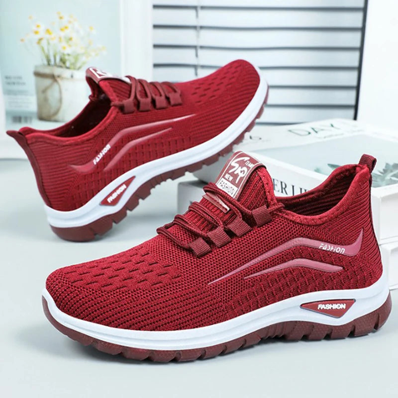 Atmungsaktive Mesh Schnürsneaker