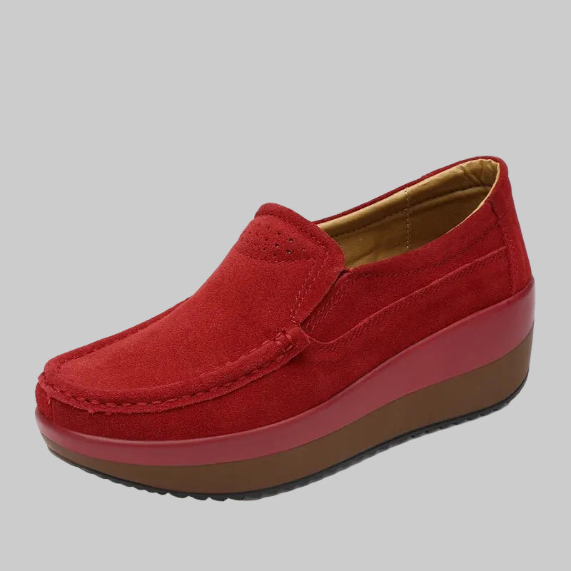 Vielseitige flache Lederschuhe zum Gehen für einen entspannten Alltagsstil