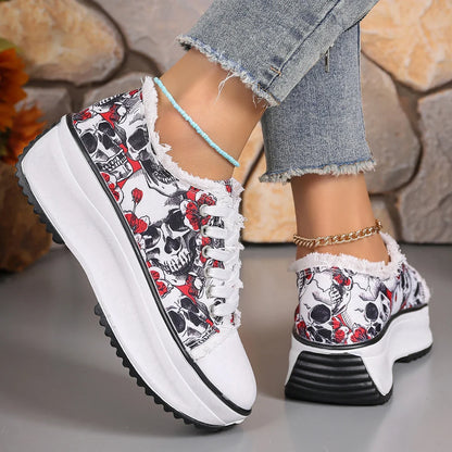 Elegante Blumenmuster Sneaker