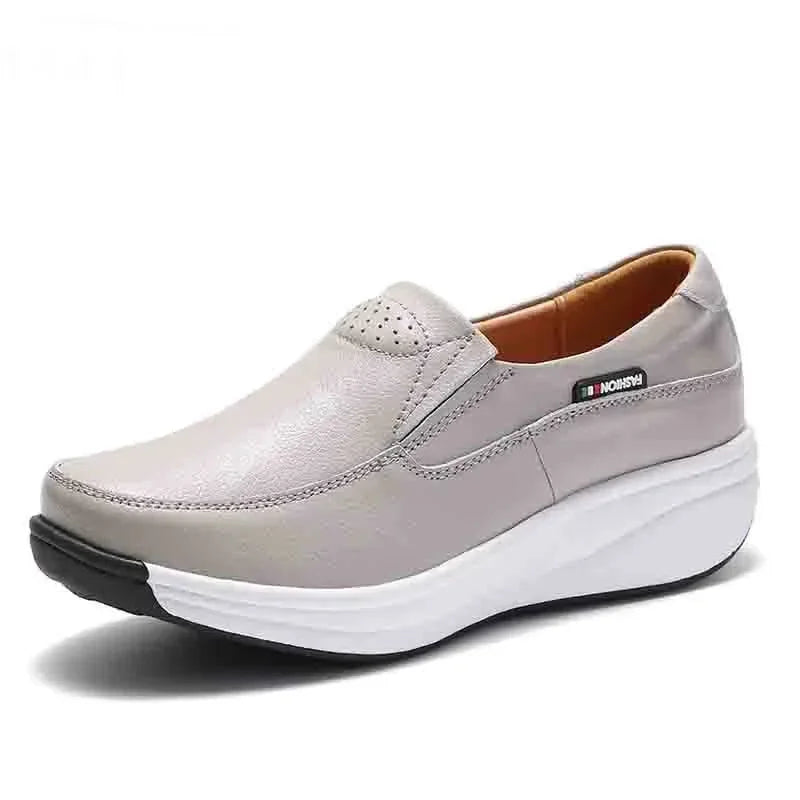Plateau-Leder-Slipper