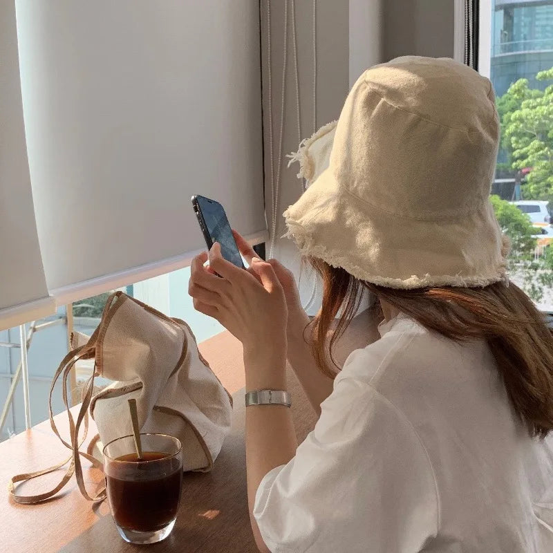 Elegant Tassel Brim Fisherman Hat for Casual Everyday Looks