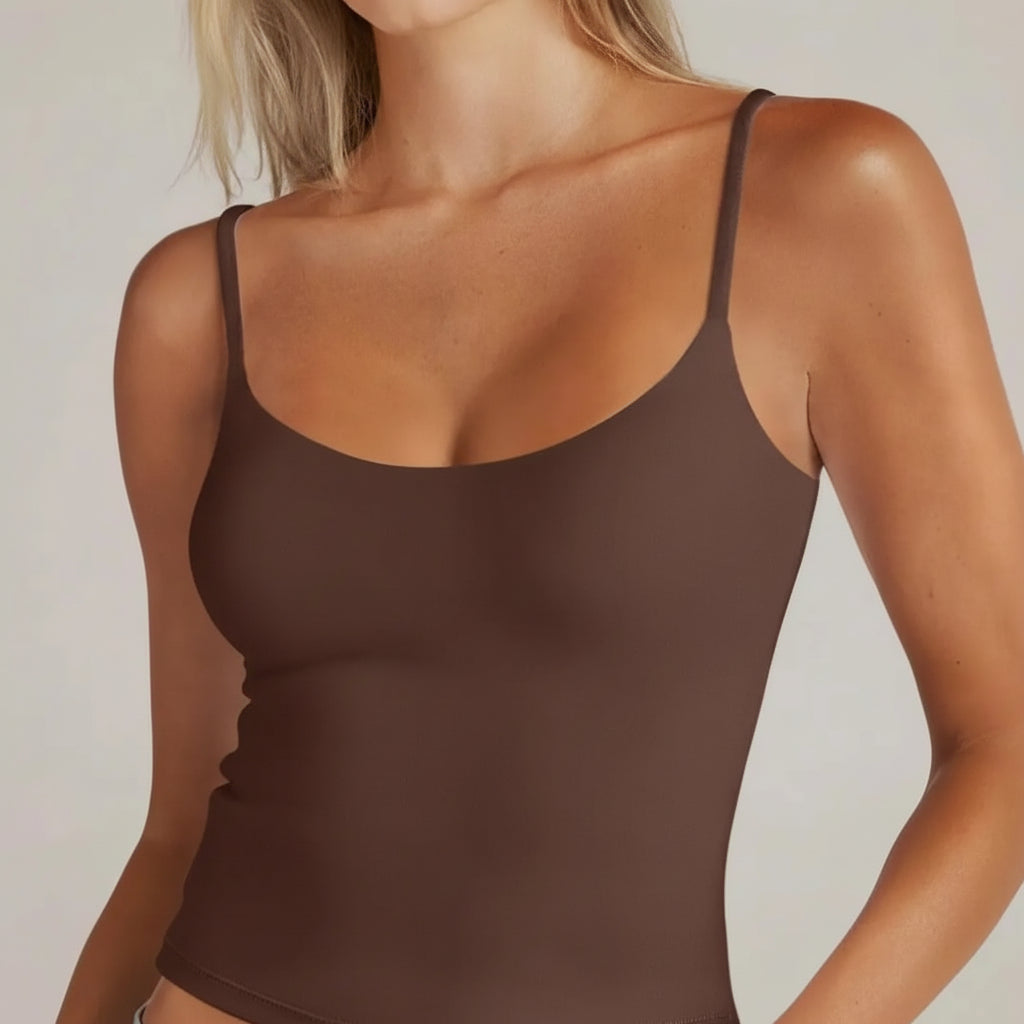 Elegantes, kurzes ärmelloses Tanktop für frische urbane Mode