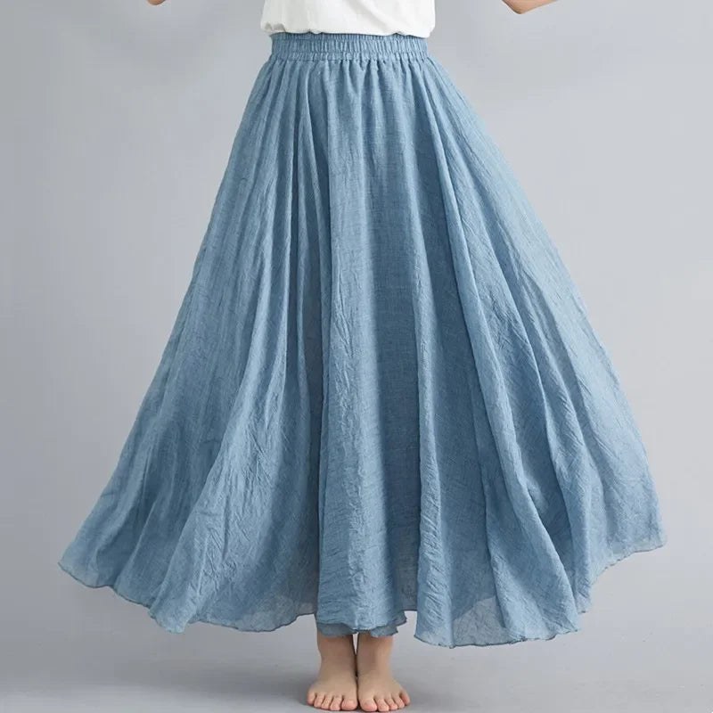 Trendiger langer Strandrock für Damen mit lässigem Boho-Charme