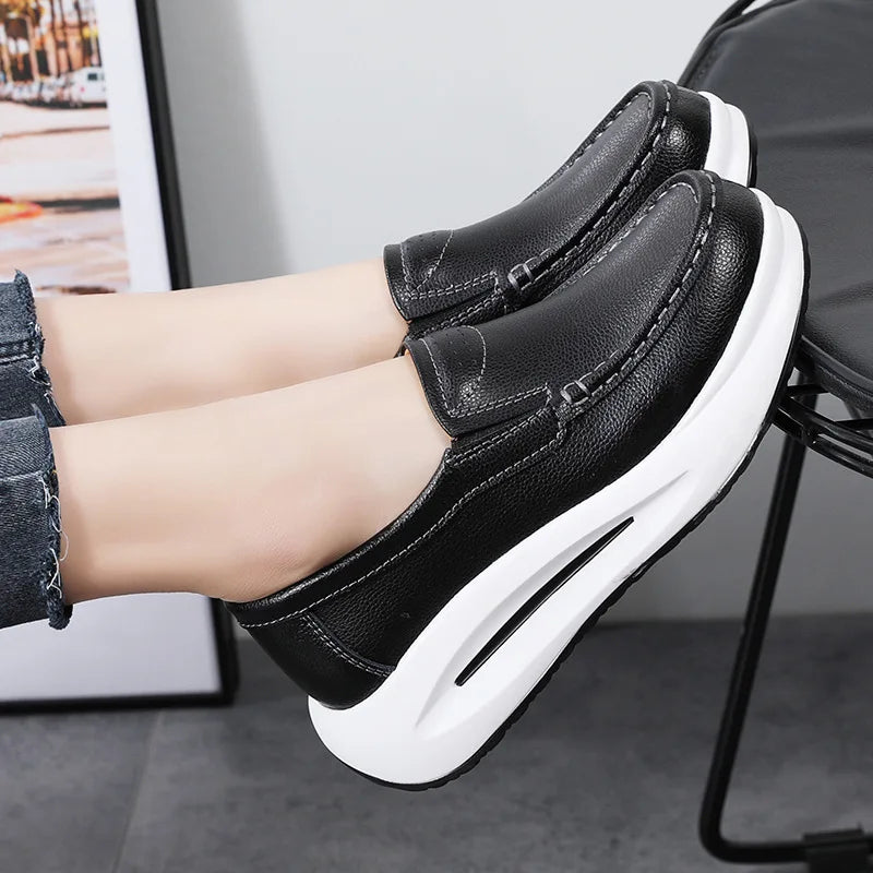 Plateau-Slipper Komfortschuhe