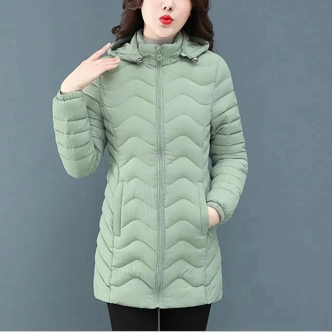 Women Stand Collar Winter Overcoat Warm Casual Parka