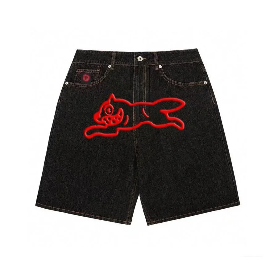 Flying Dog Denim-Shorts