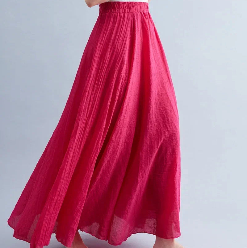 Trendiger langer Strandrock für Damen mit lässigem Boho-Charme