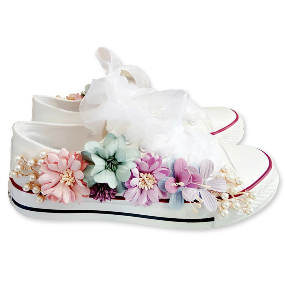Fantastische Blumen Vulkanisierte Schuhe