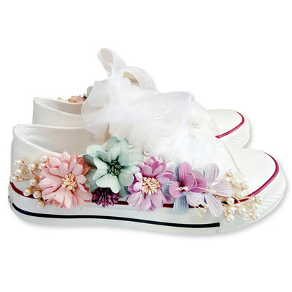Fantastische Blumen Vulkanisierte Schuhe