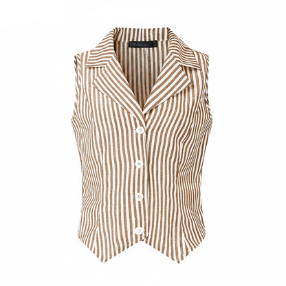 Fashion Summer Sleeveless Stripe Tank Top