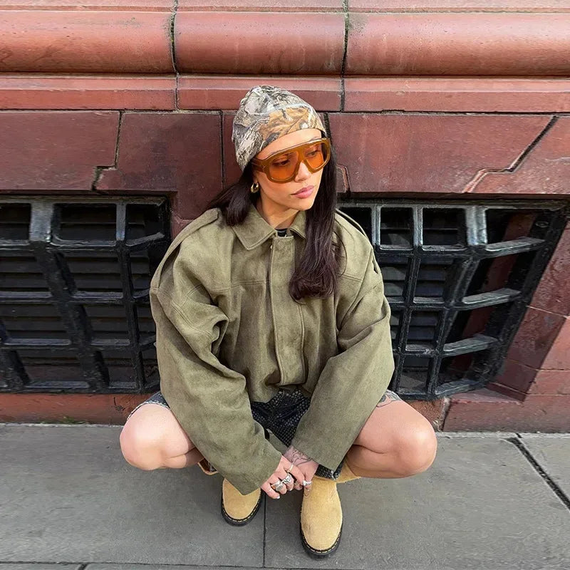 Übergroße Kurzjacke