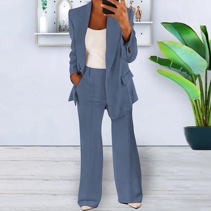 Comfortable Women’s Loose-Fit Two-Piece Set with Soft Breathable Material and Pockets