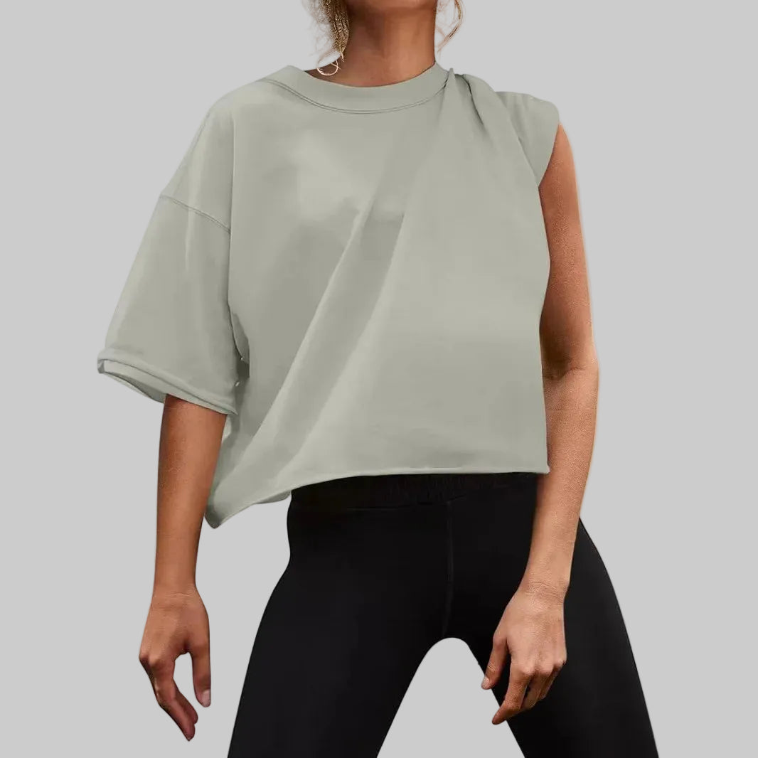Elegantes kurzärmeliges Baumwoll-T-Shirt für zeitlose Casual-Looks