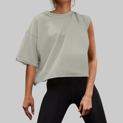 Elegantes kurzärmeliges Baumwoll-T-Shirt für zeitlose Casual-Looks