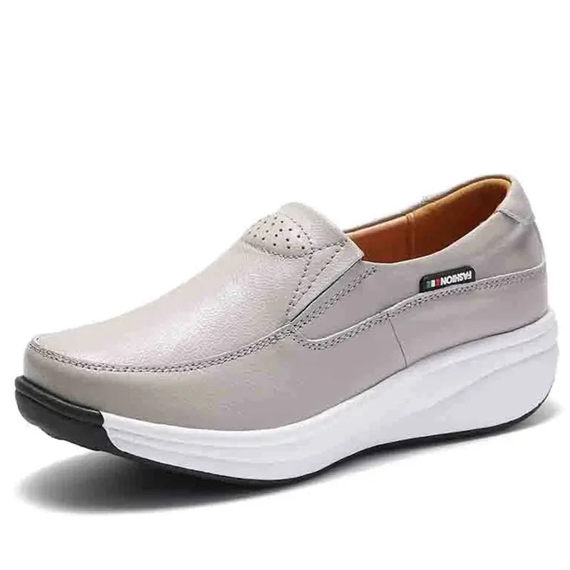 Plateau-Leder-Slipper