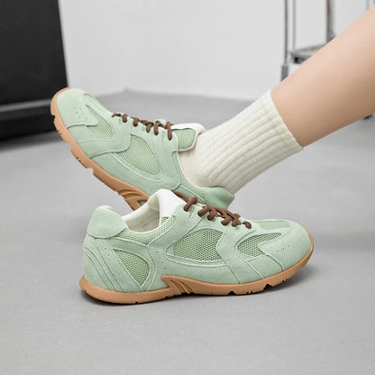 Sneakers casual vintage in pelle