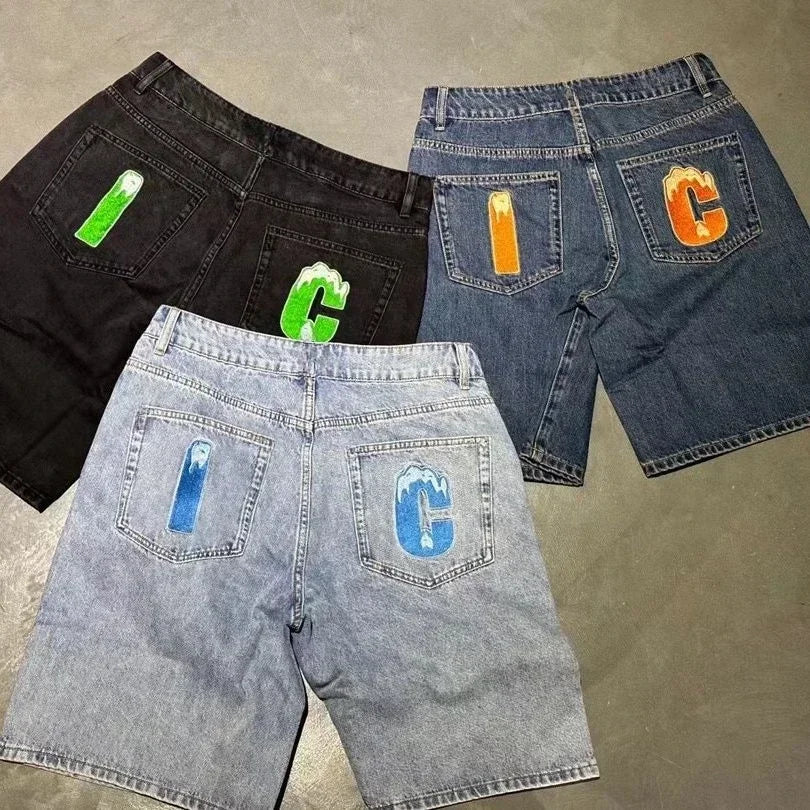 Flying Dog Denim-Shorts