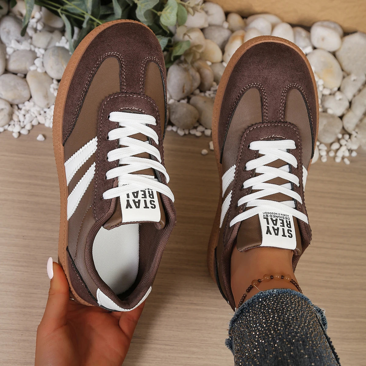 Designer Patchwork Freizeit-Sneaker