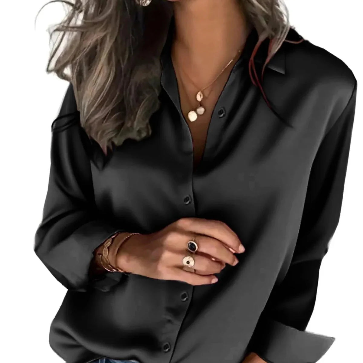 Loose Fit Button Down Shirt