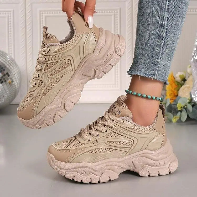 Klobige Atmungsaktive Plateau Sneaker