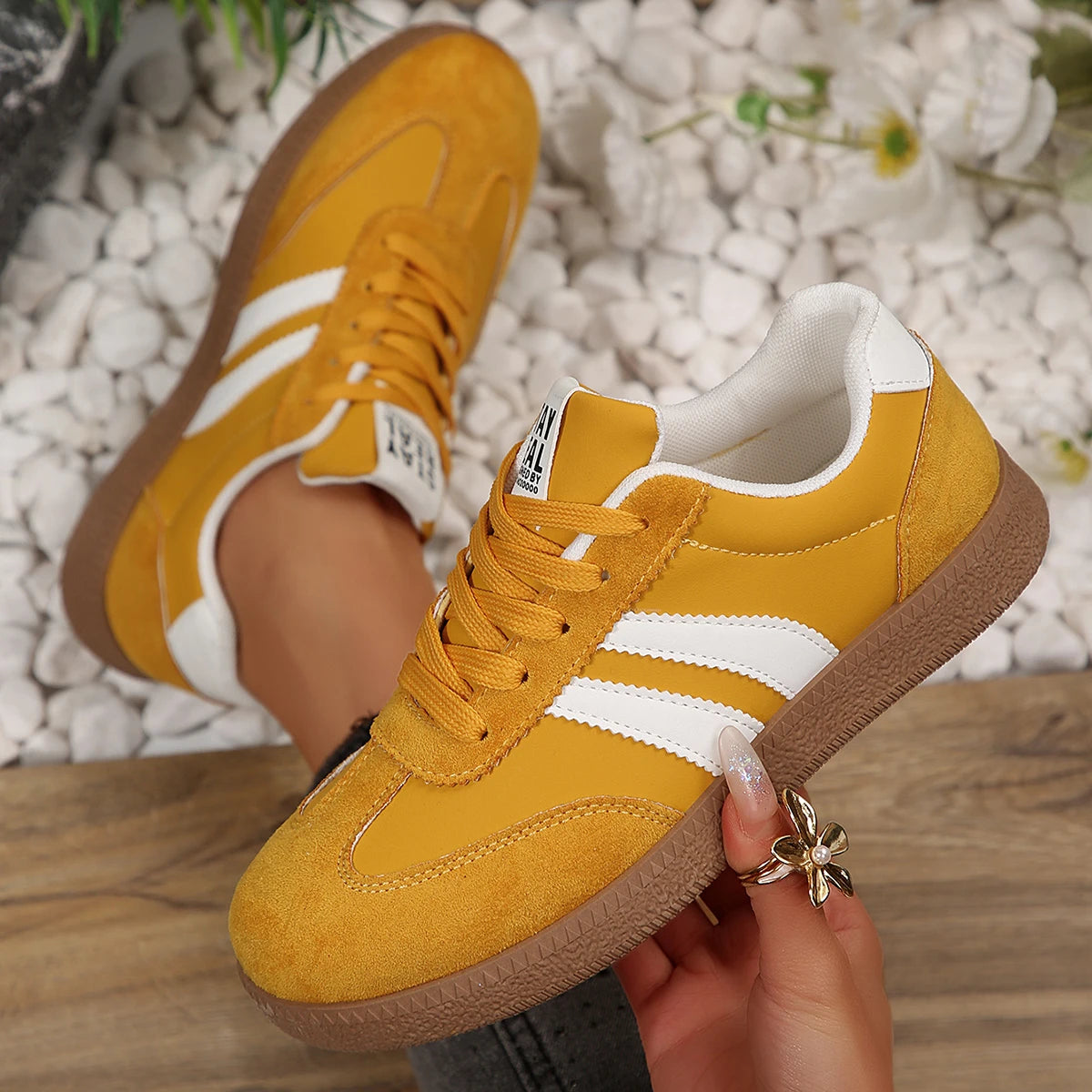 Designer Patchwork Freizeit-Sneaker