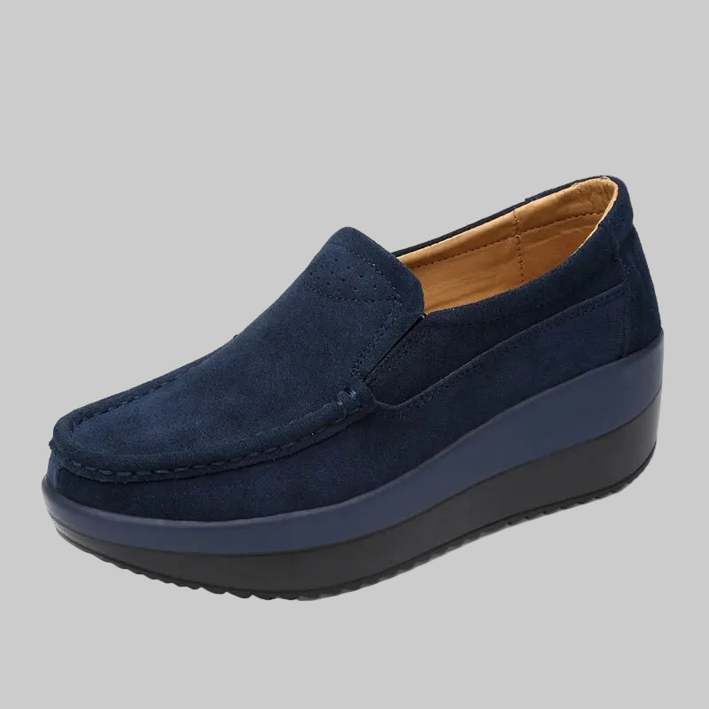 Vielseitige flache Lederschuhe zum Gehen für einen entspannten Alltagsstil
