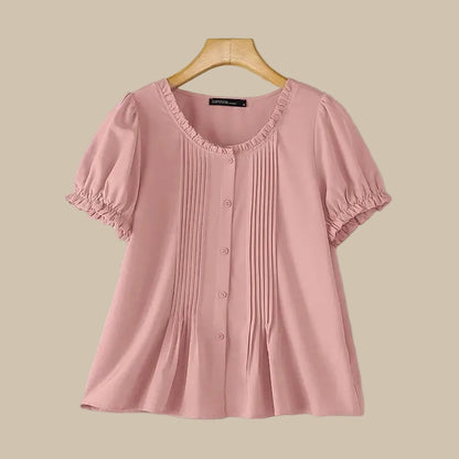 Summer Elegant Puff Sleeve Blouse