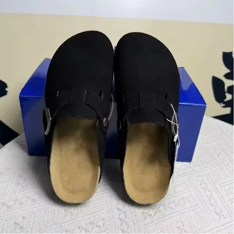 Wildleder Slip-On Komfort-Clogs