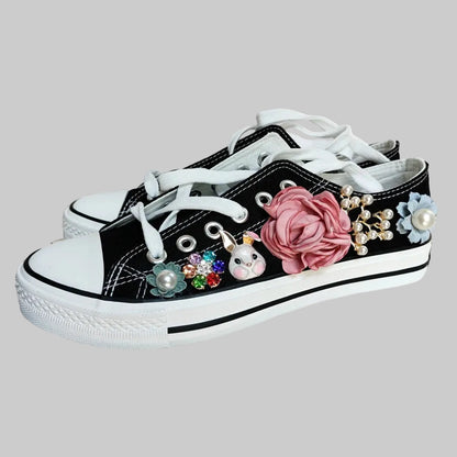 Fantastische Blumen Vulkanisierte Schuhe