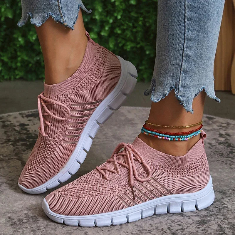 Rutschfeste gestrickte Wanderschuhe