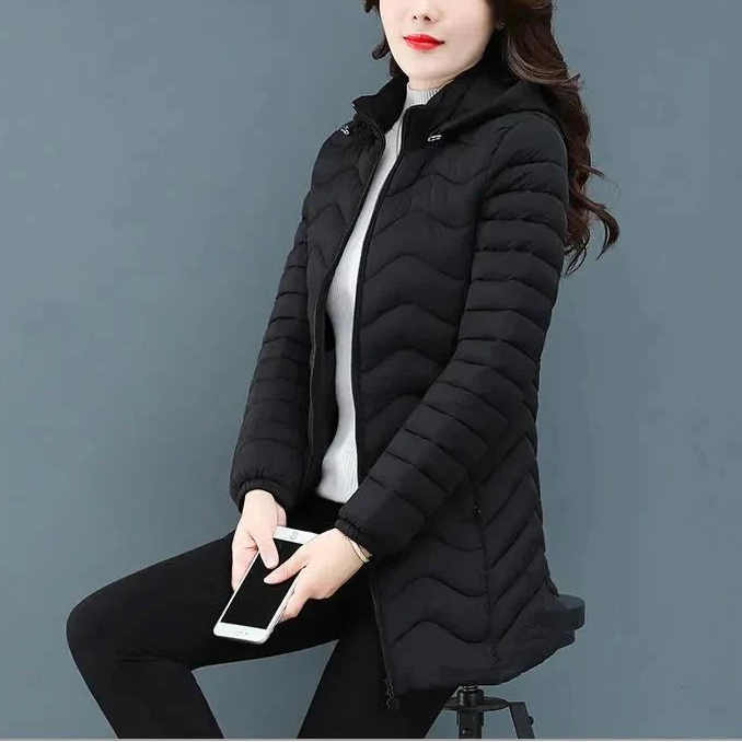 Women Stand Collar Winter Overcoat Warm Casual Parka