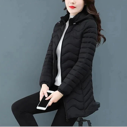 Women Stand Collar Winter Overcoat Warm Casual Parka
