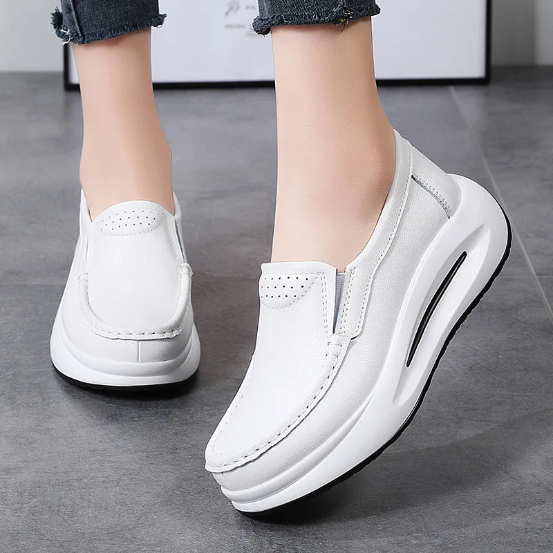 Plateau-Slipper Komfortschuhe