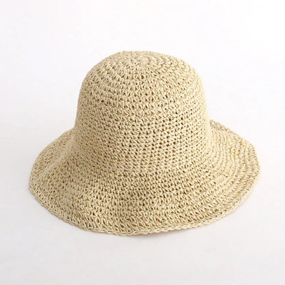 Elegant Classic Straw Sun Hat for Outdoor Travel and Leisure