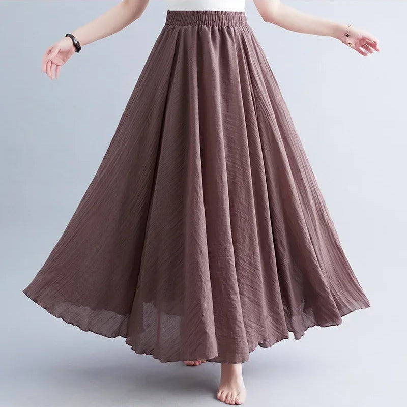 Trendiger langer Strandrock für Damen mit lässigem Boho-Charme