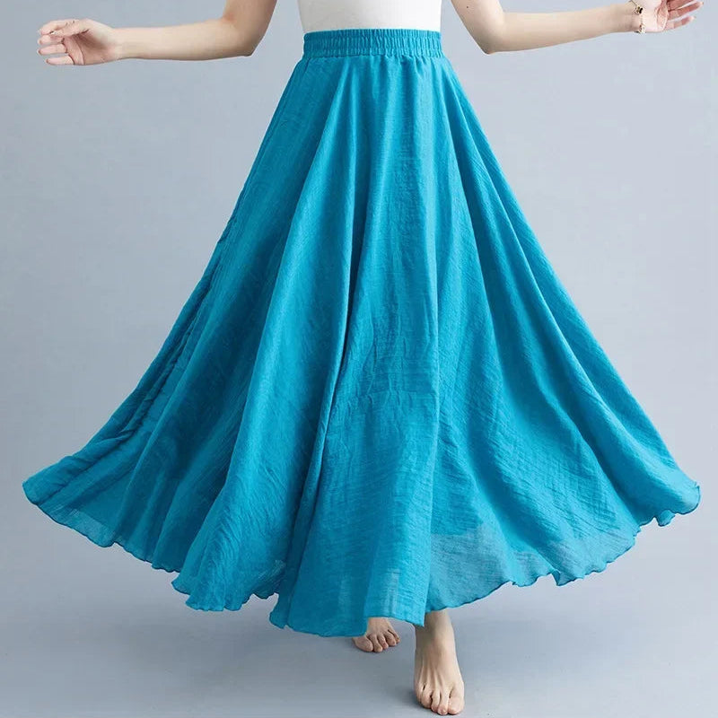 Trendiger langer Strandrock für Damen mit lässigem Boho-Charme