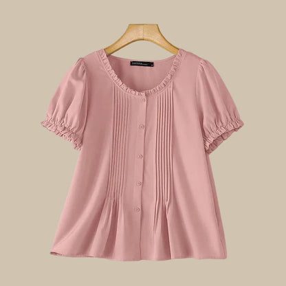 Summer Elegant Puff Sleeve Blouse