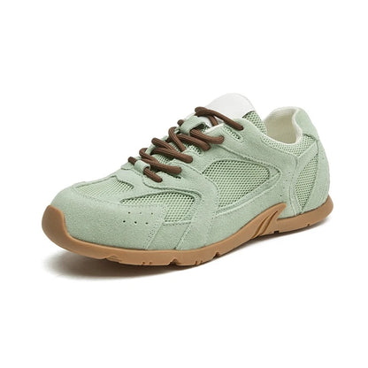 Sneakers casual vintage in pelle