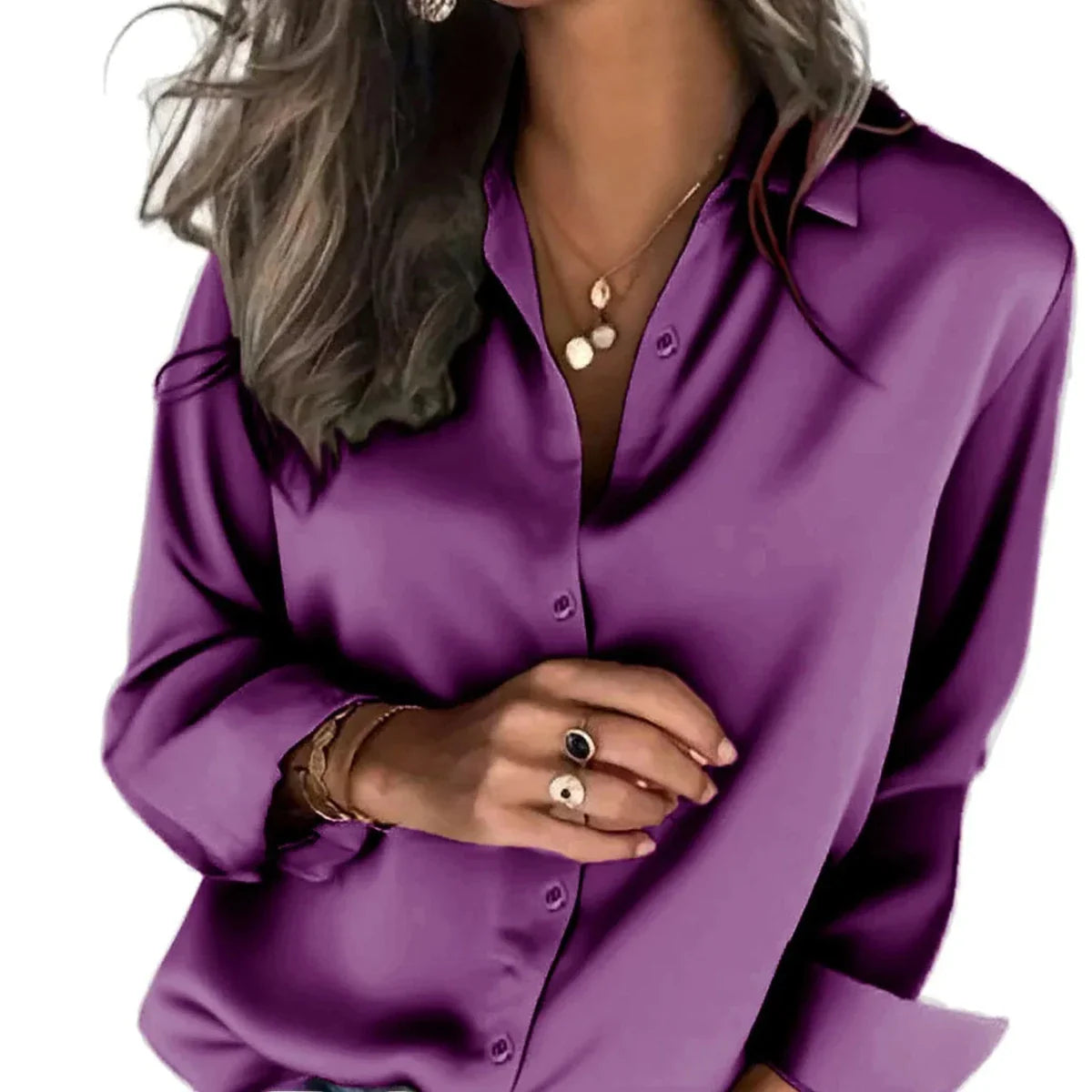 Loose Fit Button Down Shirt