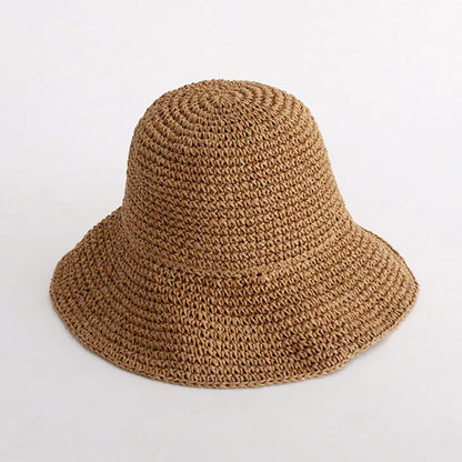 Elegant Classic Straw Sun Hat for Outdoor Travel and Leisure