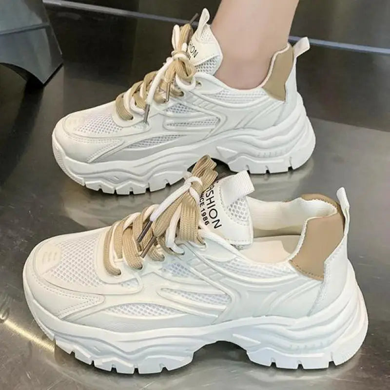 Klobige Atmungsaktive Plateau Sneaker