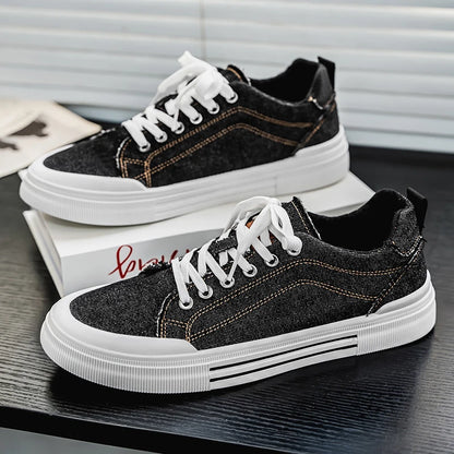Koreanische Denim Niedrige Sneaker