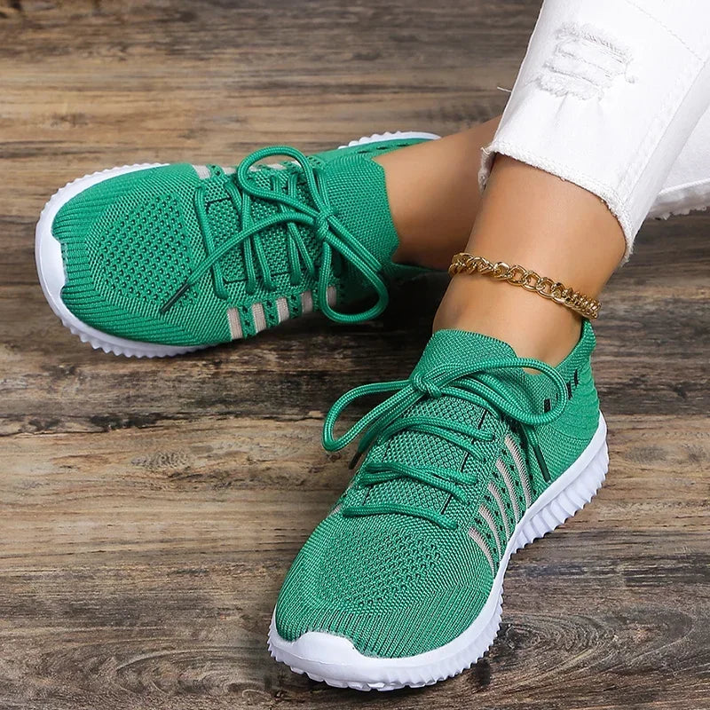Rutschfeste gestrickte Wanderschuhe