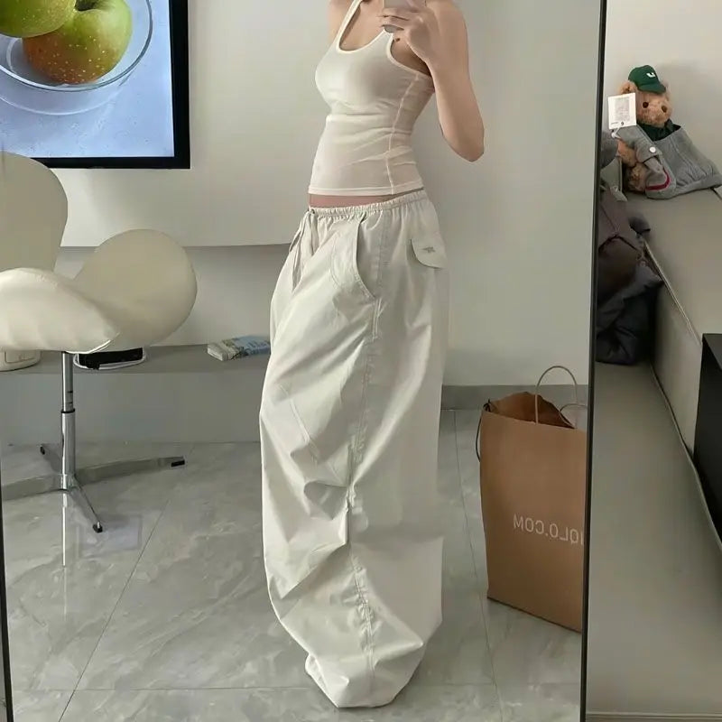 Freizeit-Parachute-Hose im Jogger-Stil