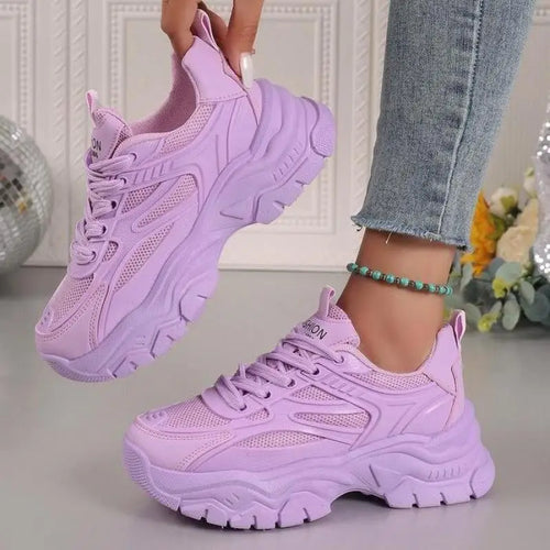 Chunky Breathable Platform Sneakers