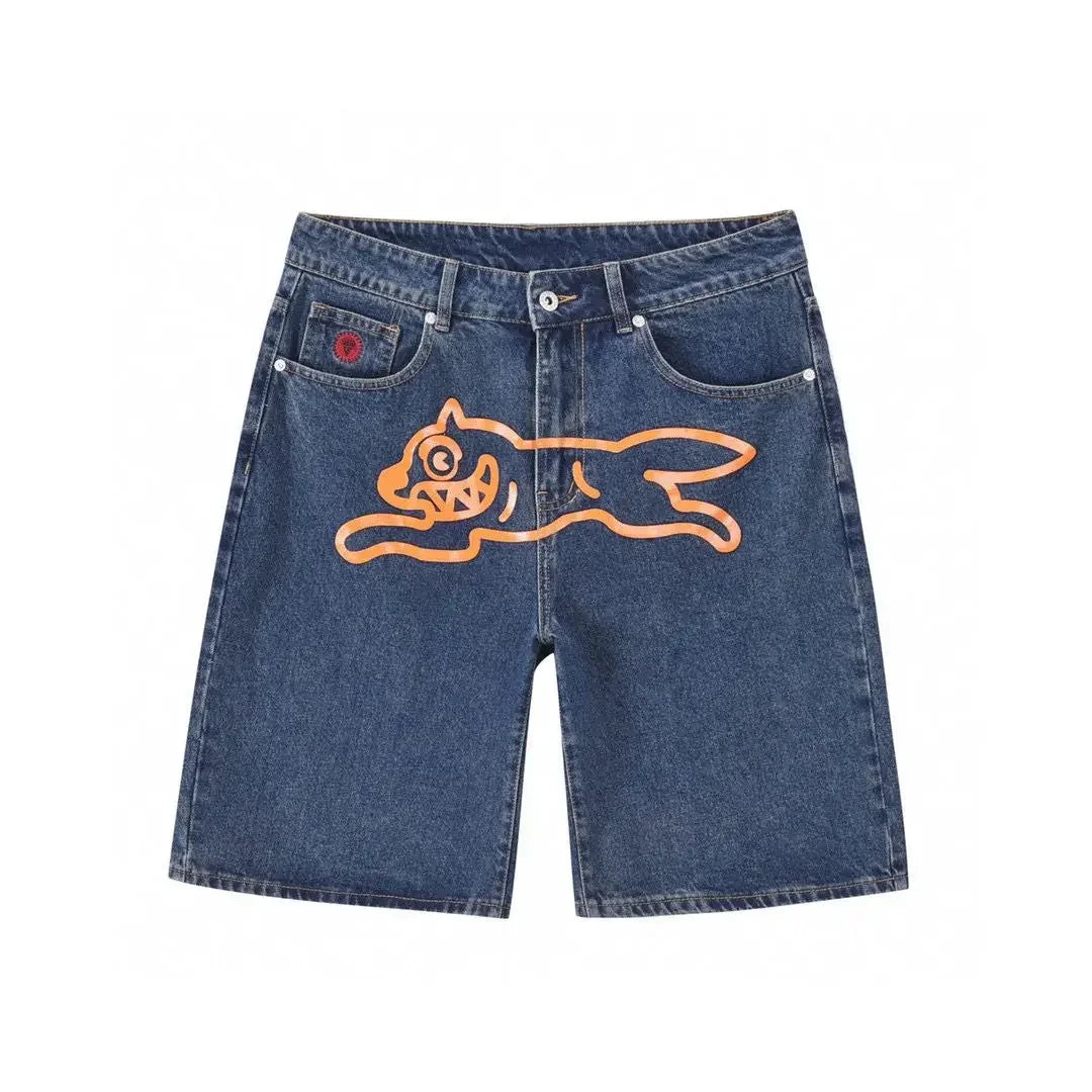 Flying Dog Denim-Shorts