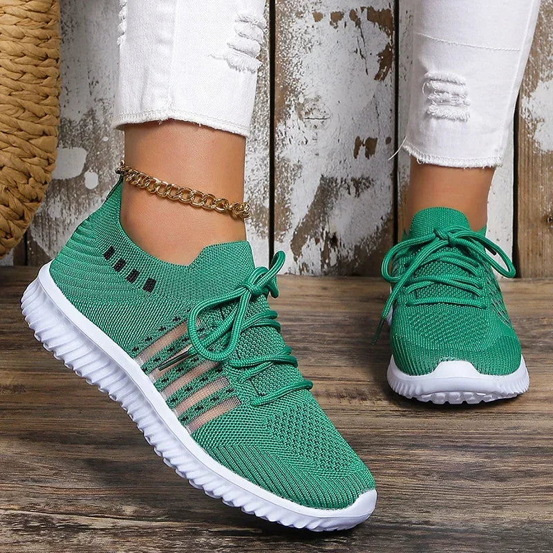 Rutschfeste gestrickte Wanderschuhe