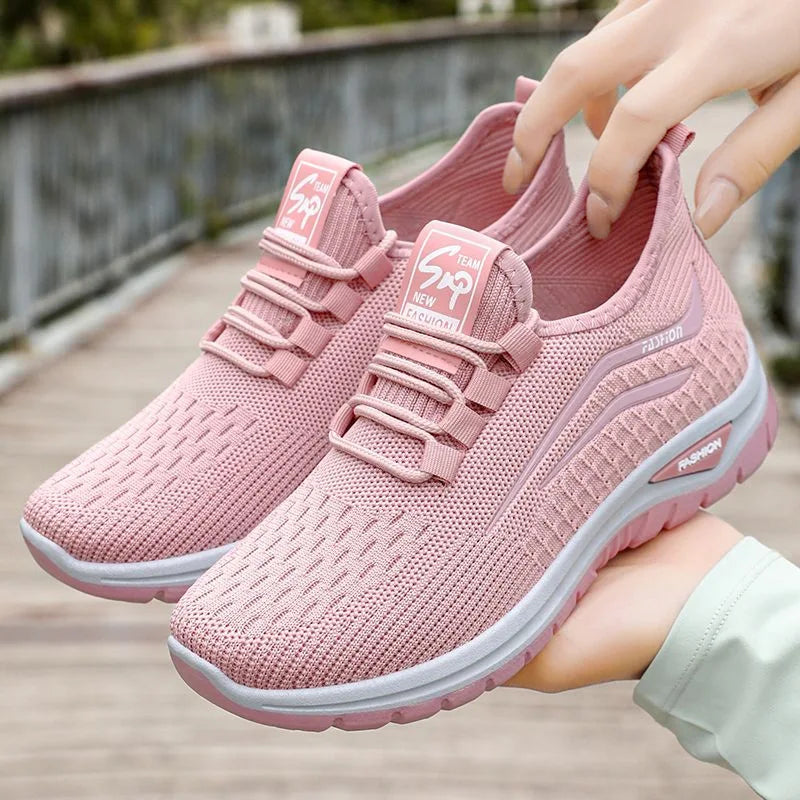 Atmungsaktive Mesh Schnürsneaker