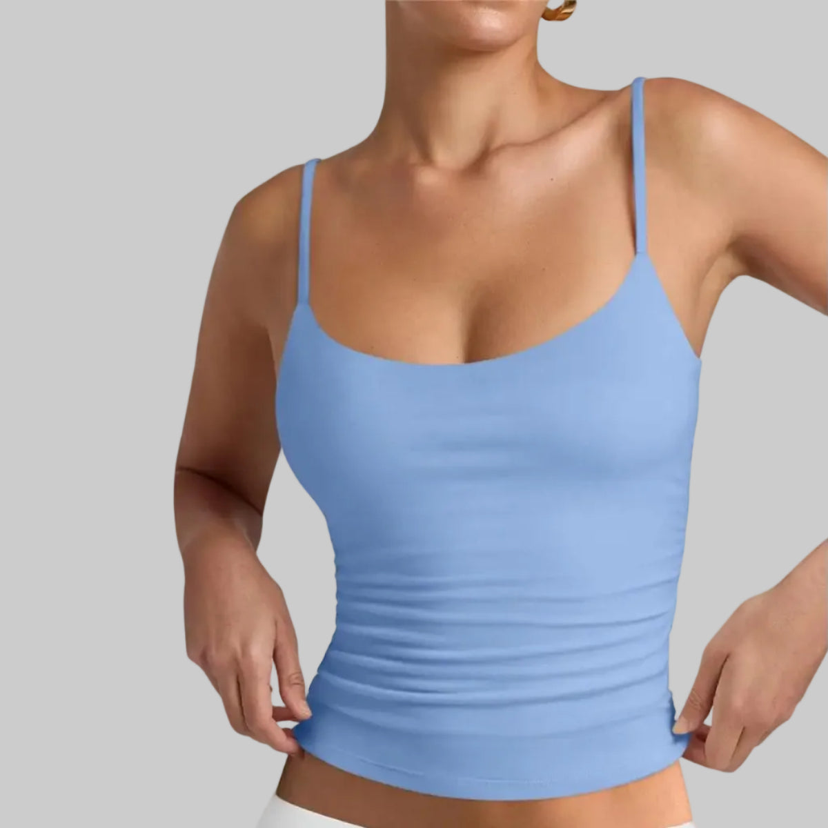 Elegantes, kurzes ärmelloses Tanktop für frische urbane Mode