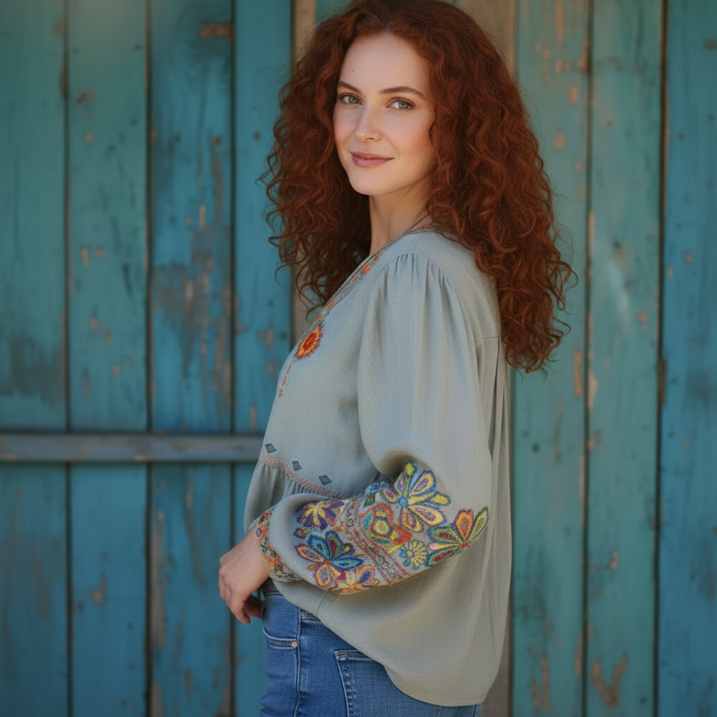Stylish Boho Casual Blouse for Comfortable All-Day Wear